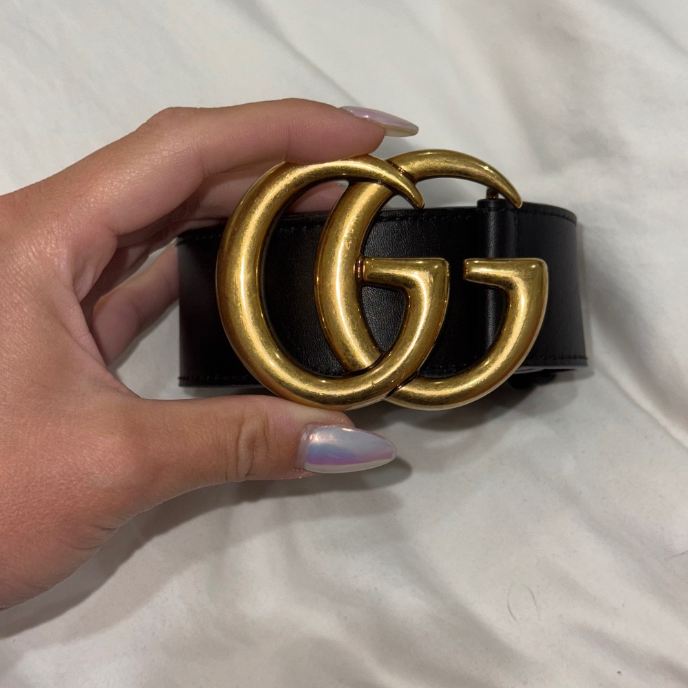 Men’s Gucci GG Marmont Wide Belt